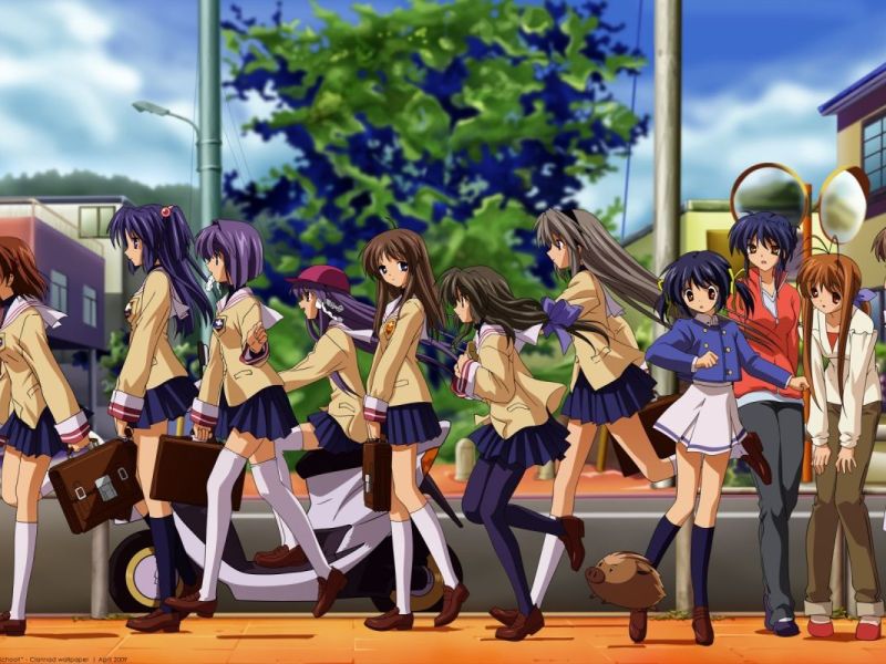 Visual Arts’ game Clannad was adapted into animations by Japanese studio Kyoto Animation.